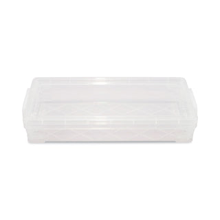 Super Stacker Pencil Box, Plastic, 8.25 x 3.75 x 1.5, Clear