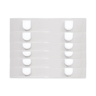 Panel Wall Sign Name Holder, Acrylic, 9 x 2, 6/Pack, Clear - 