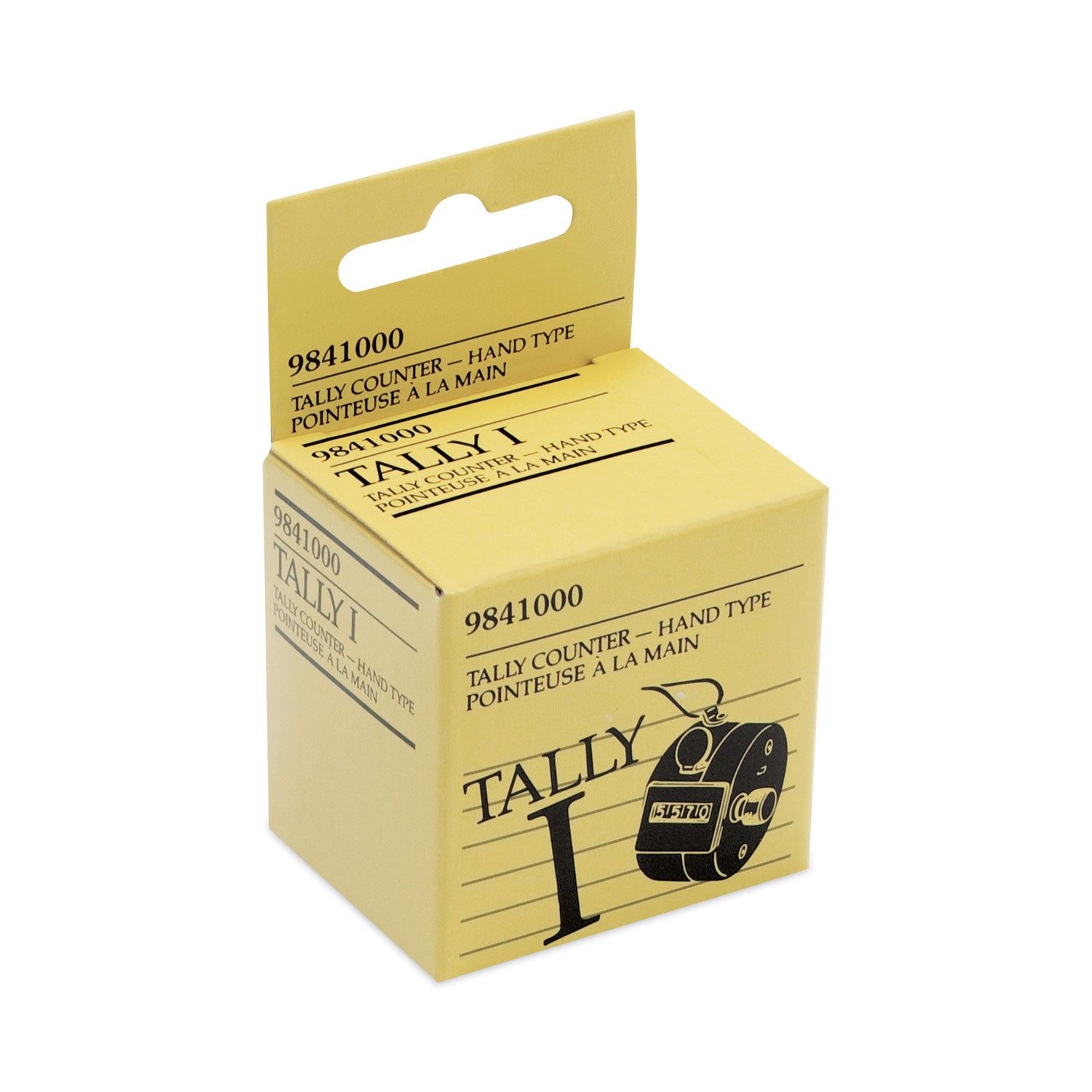 Tally I Hand Model Tally Counter, Registers 0-9999, Chrome - 