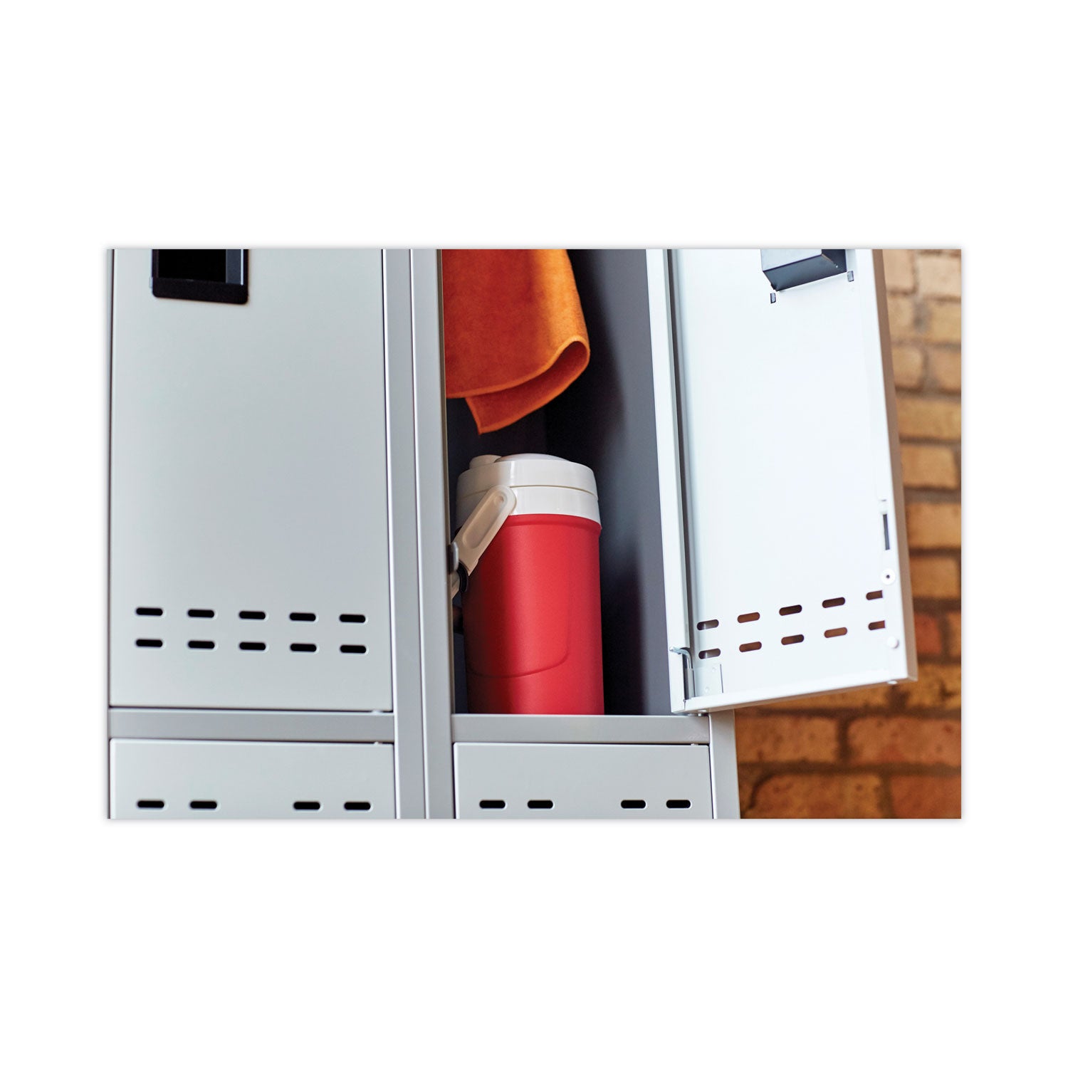 Double-Tier, Three-Column Locker, 36w x 18d x 78h, Two-Tone Gray - 