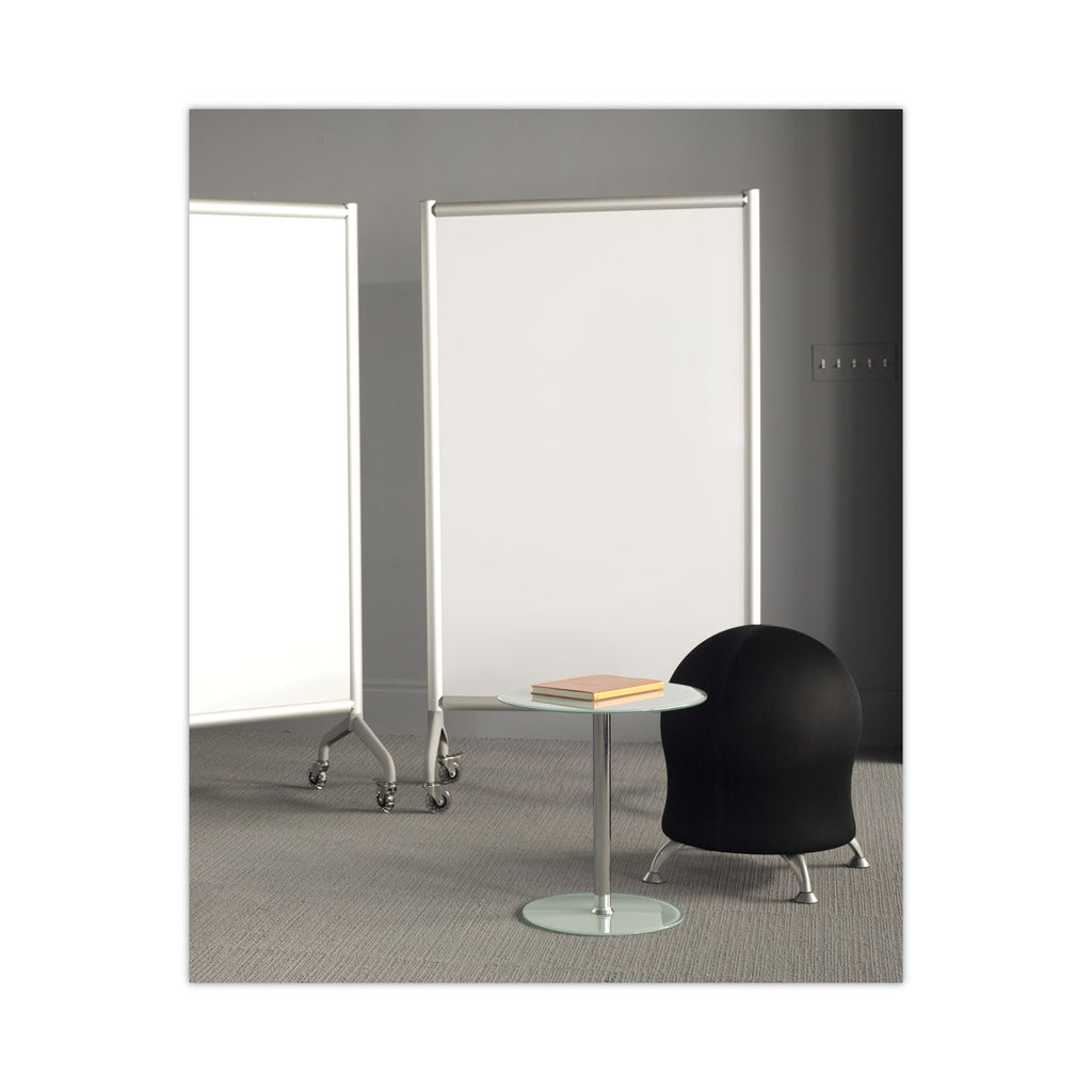 Rumba Full Panel Whiteboard Collaboration Screen, 36w x 16d x 54h, White/Gray - 