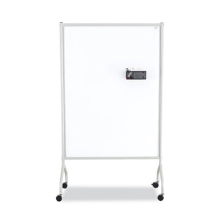 Rumba Full Panel Whiteboard Collaboration Screen, 36w x 16d x 54h, White/Gray - 