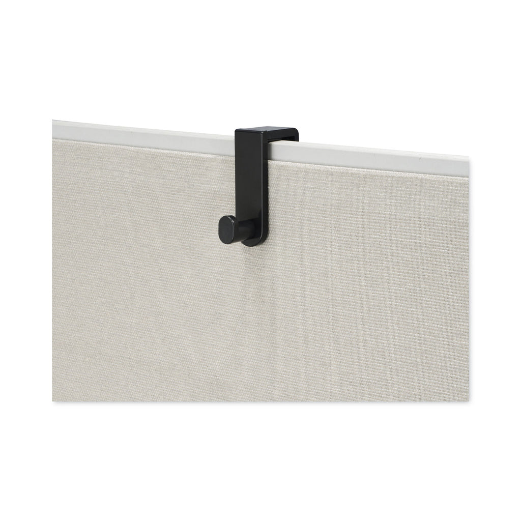 Plastic Coat Hook, 1-Hook, 1.75 x 5.25 x 4, Black - 