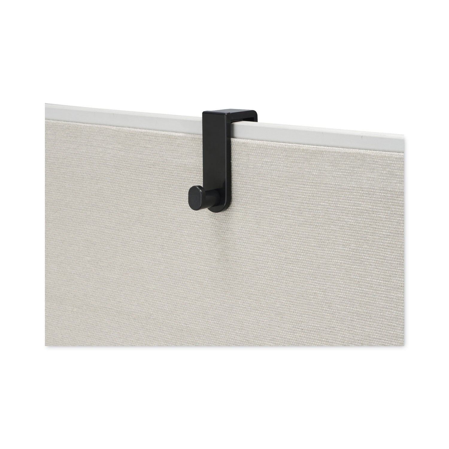 Plastic Coat Hook, 1-Hook, 1.75 x 5.25 x 4, Black