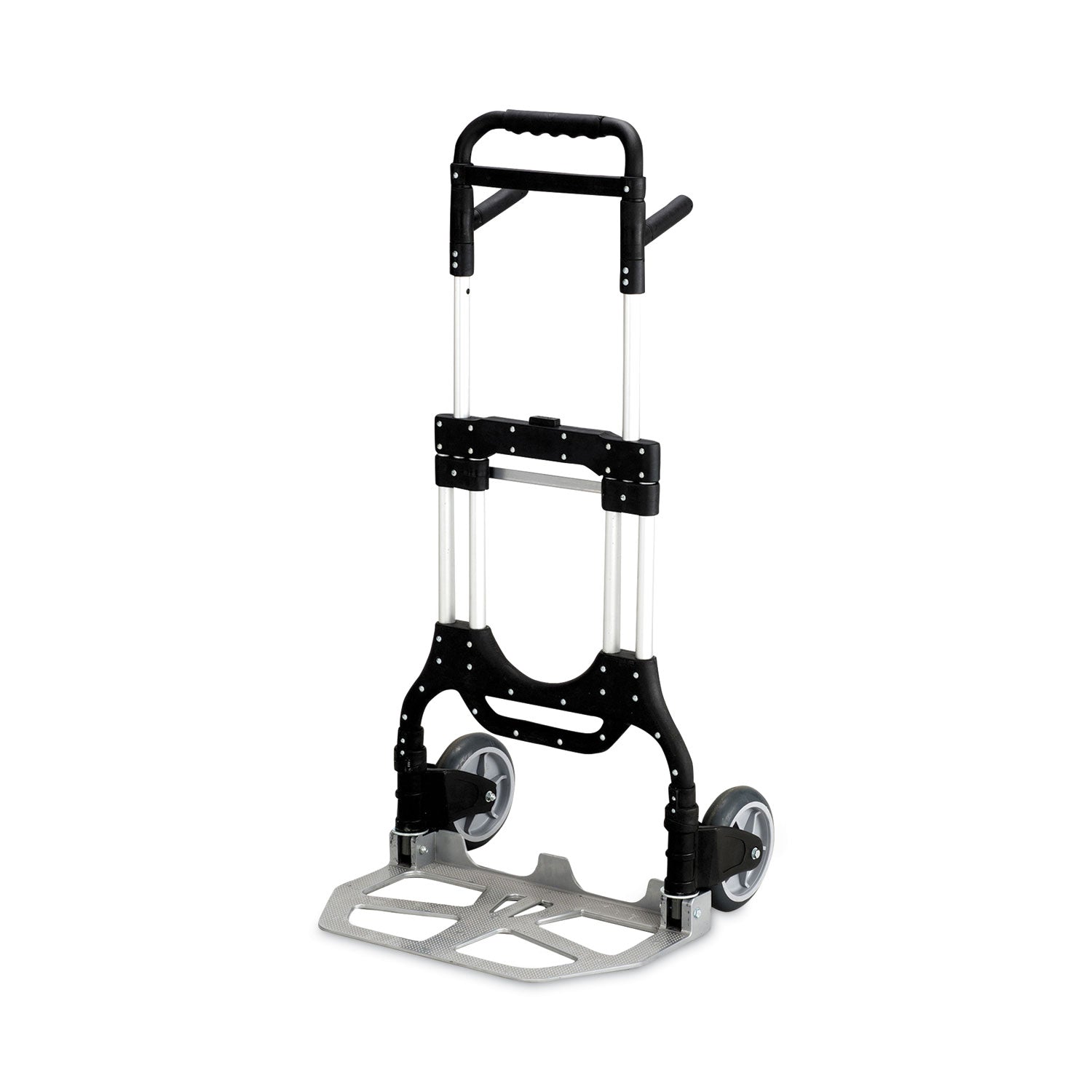 Stow-Away Heavy-Duty Hand Truck, 500 lb Capacity, 23 x 24 x 50, Aluminum - 