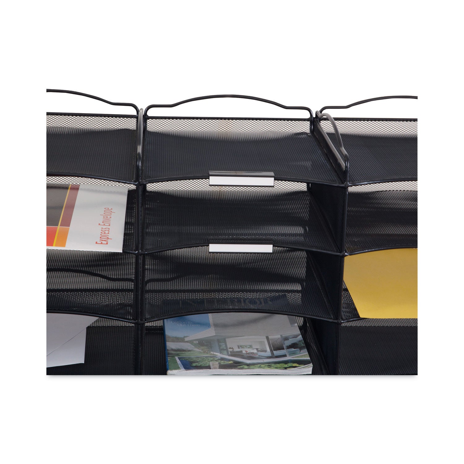 onyx-mesh-literature-sorter-20-compartments-19-x-1525-x-59-black_saf7770bl - 2
