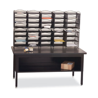 onyx-mesh-literature-sorter-20-compartments-19-x-1525-x-59-black_saf7770bl - 3
