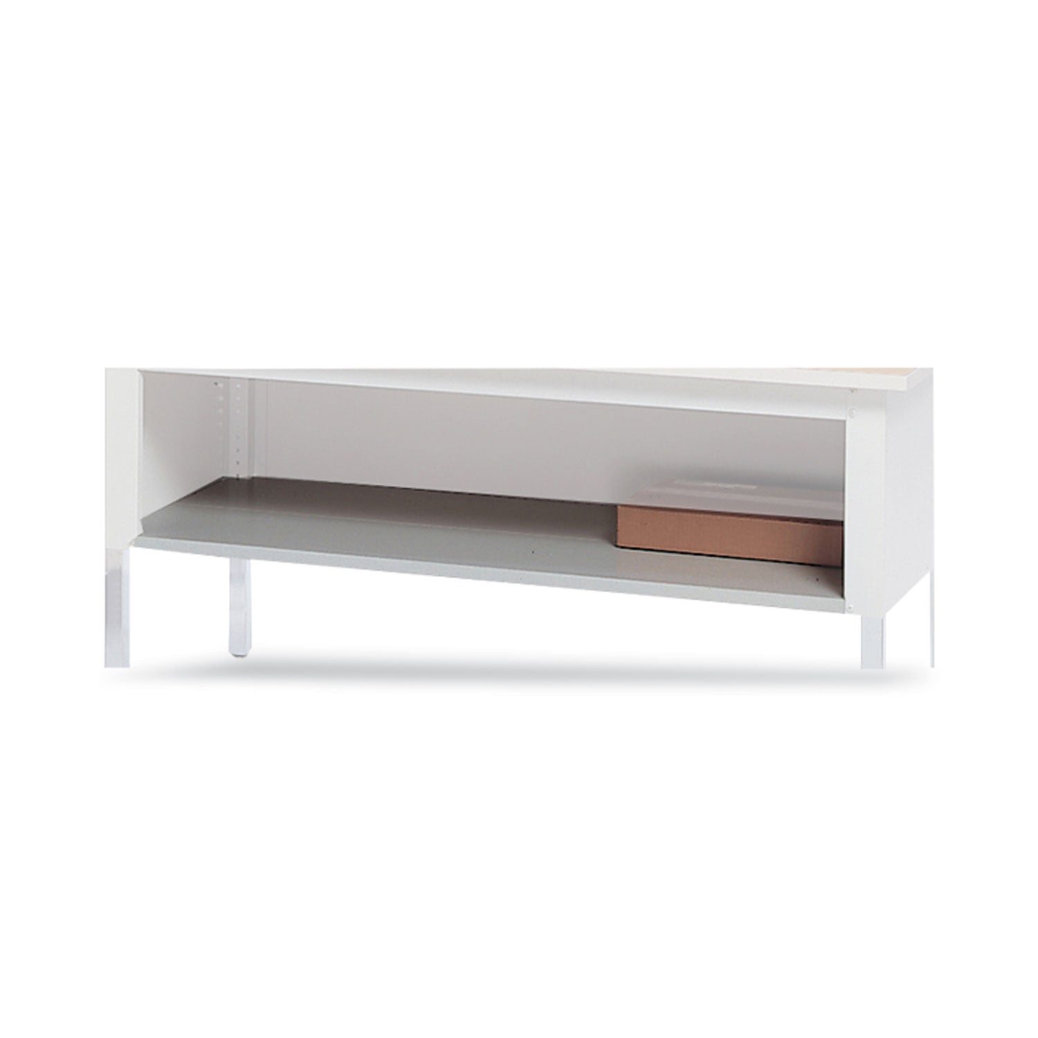 Kwik-File Mailflow-To-Go Shelf for 60" Wide Table, 56w x 25.5d, Pebble Gray - 