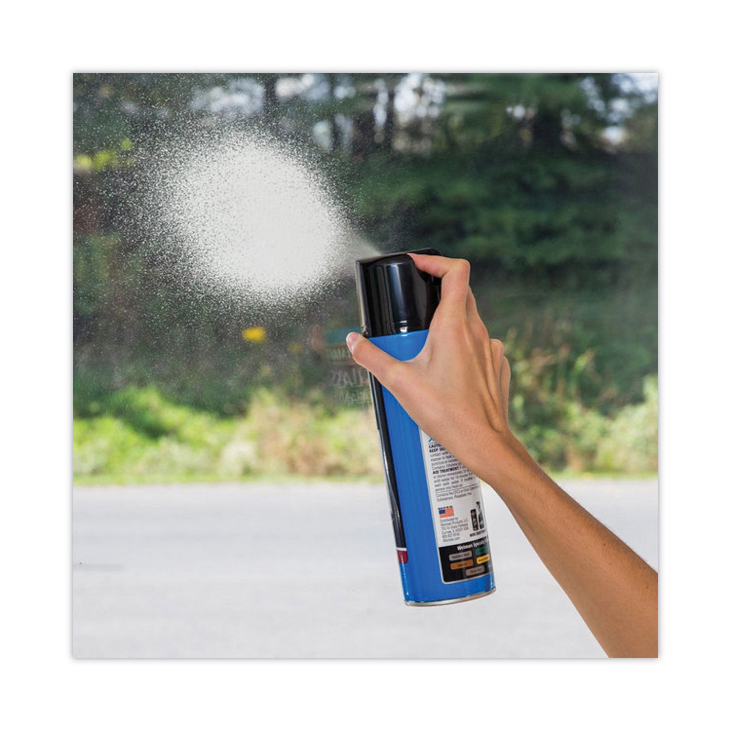 Foaming Glass Cleaner, 19 oz Aerosol Spray Can, 6/Carton