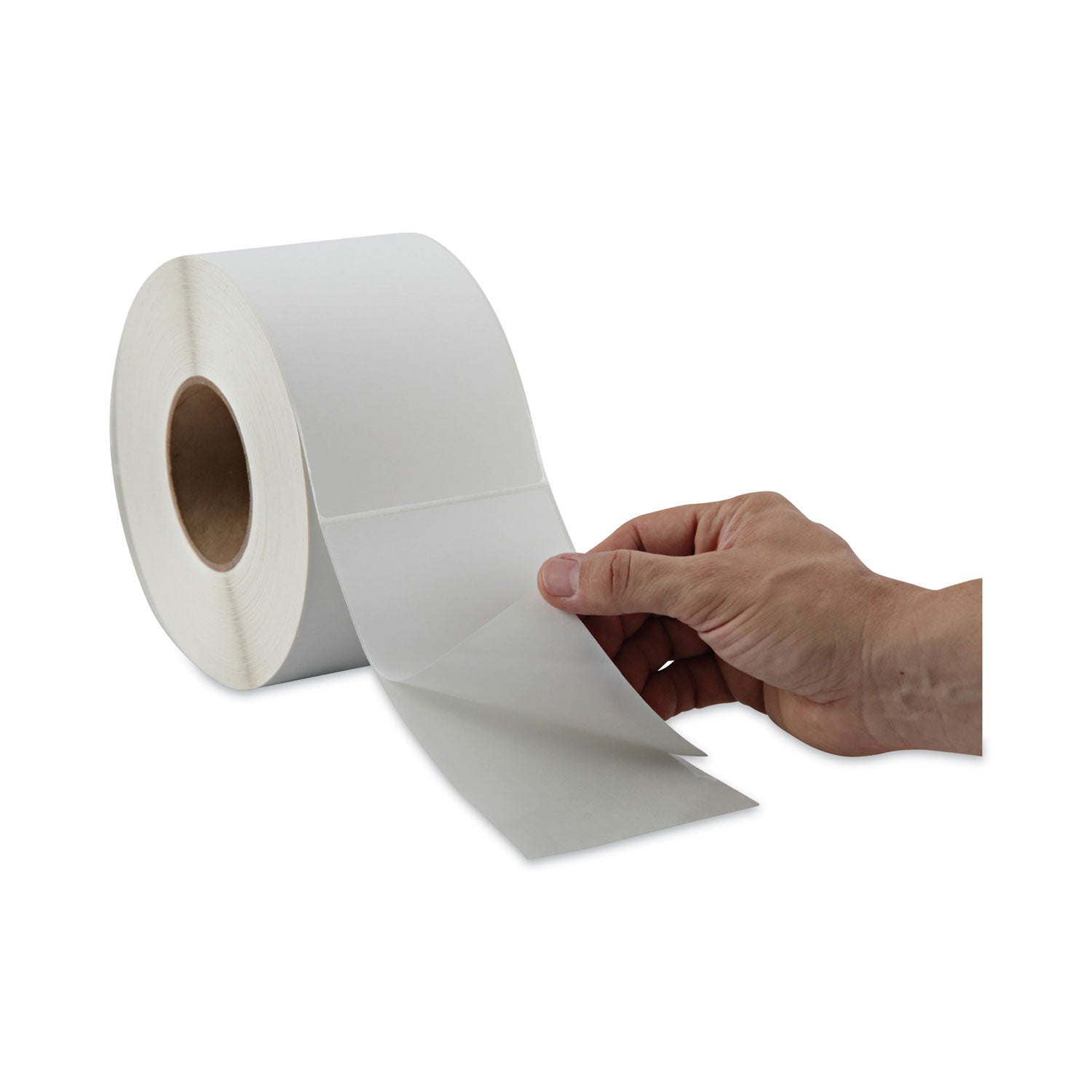 Thermal Transfer Blank Shipping Labels, Label Printers, 4 x 6, White, 1,000/Roll, 4 Rolls/Carton - 