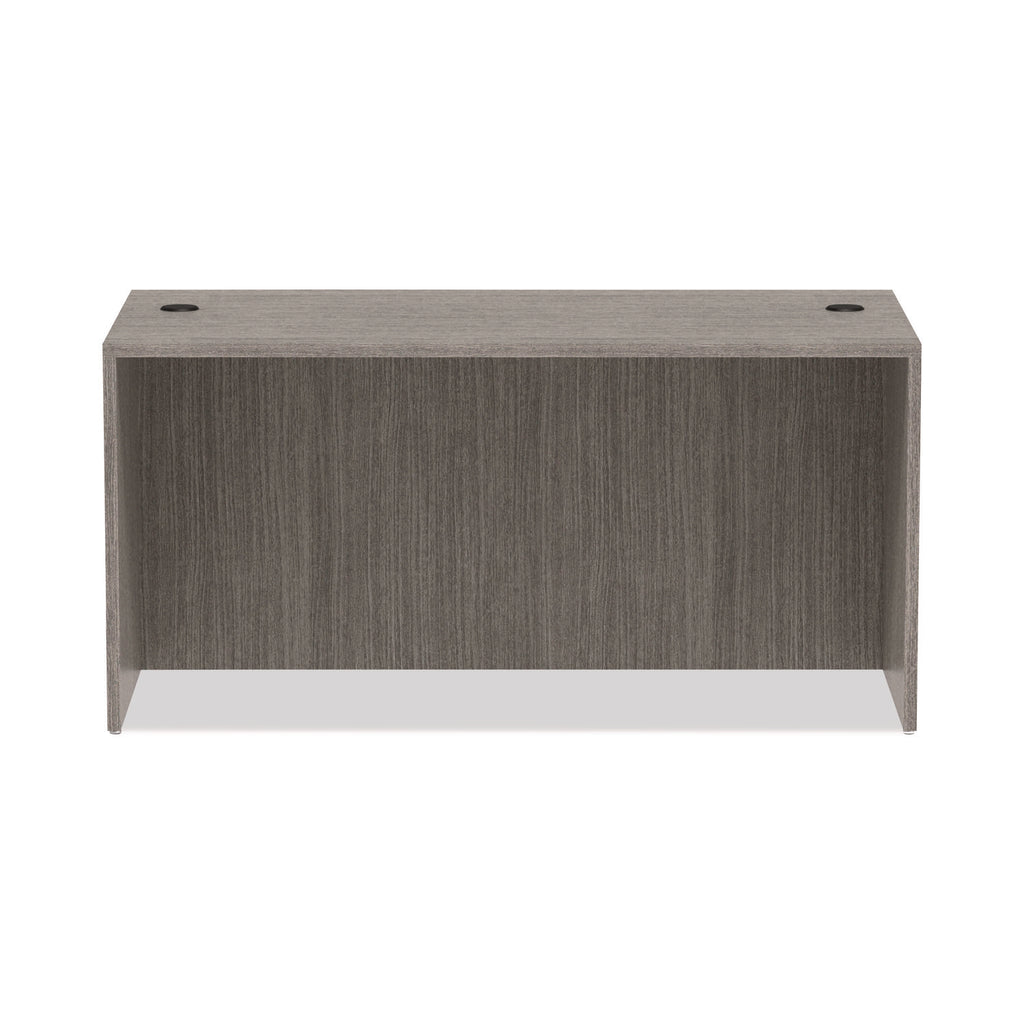 Alera Valencia Series Straight Front Desk Shell, 59.13" x 29.5" x 29.63", Gray