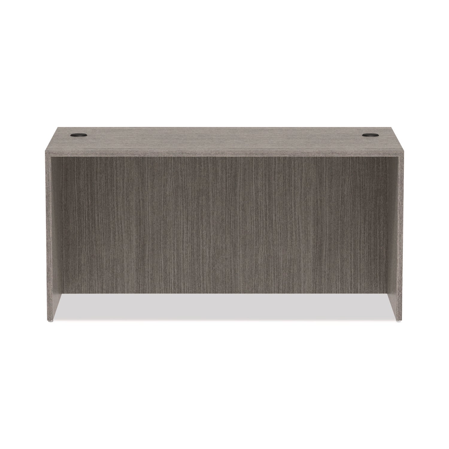 Alera Valencia Series Straight Front Desk Shell, 59.13" x 29.5" x 29.63", Gray