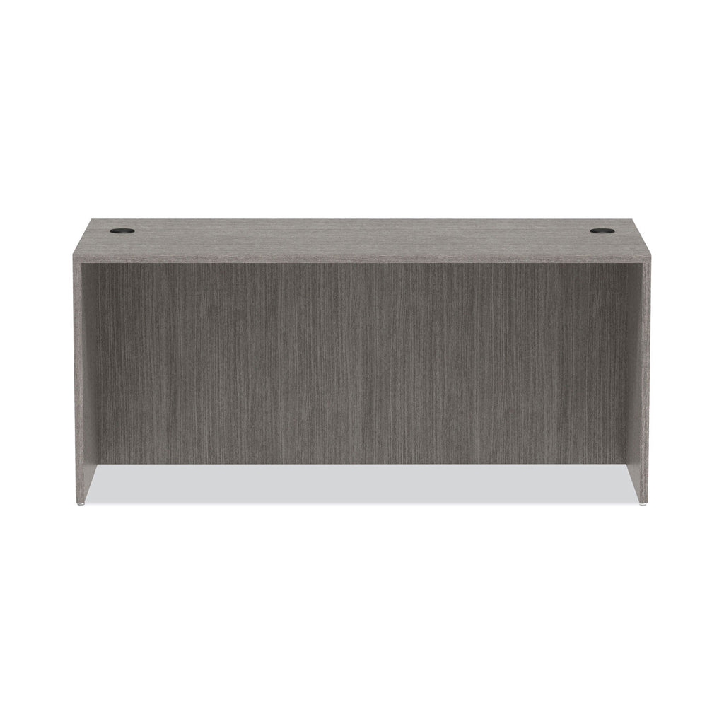 Alera Valencia Series Straight Front Desk Shell, 65" x 29.5" x 29.63", Gray