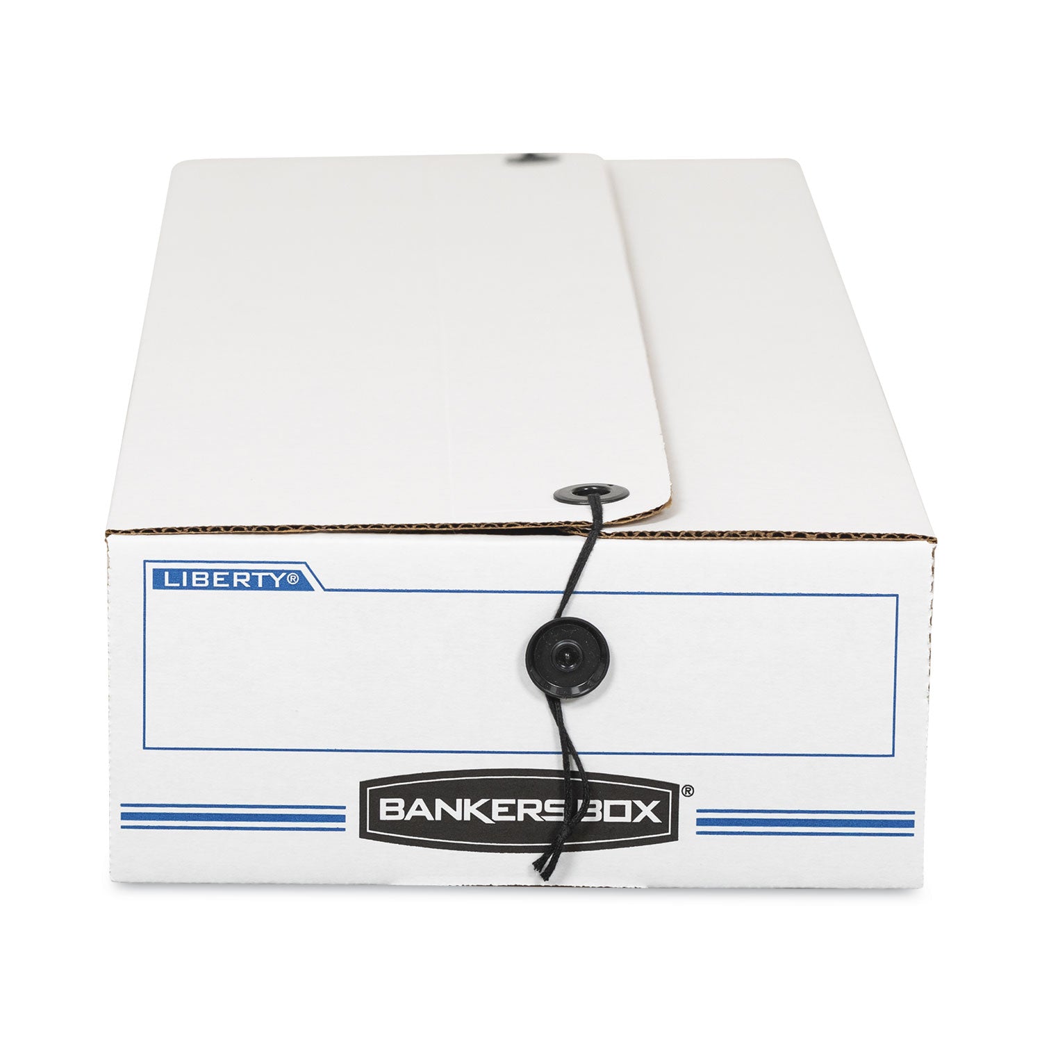 LIBERTY Check and Form Boxes, 6.25" x 24" x 4.5", White/Blue, 12/Carton - 