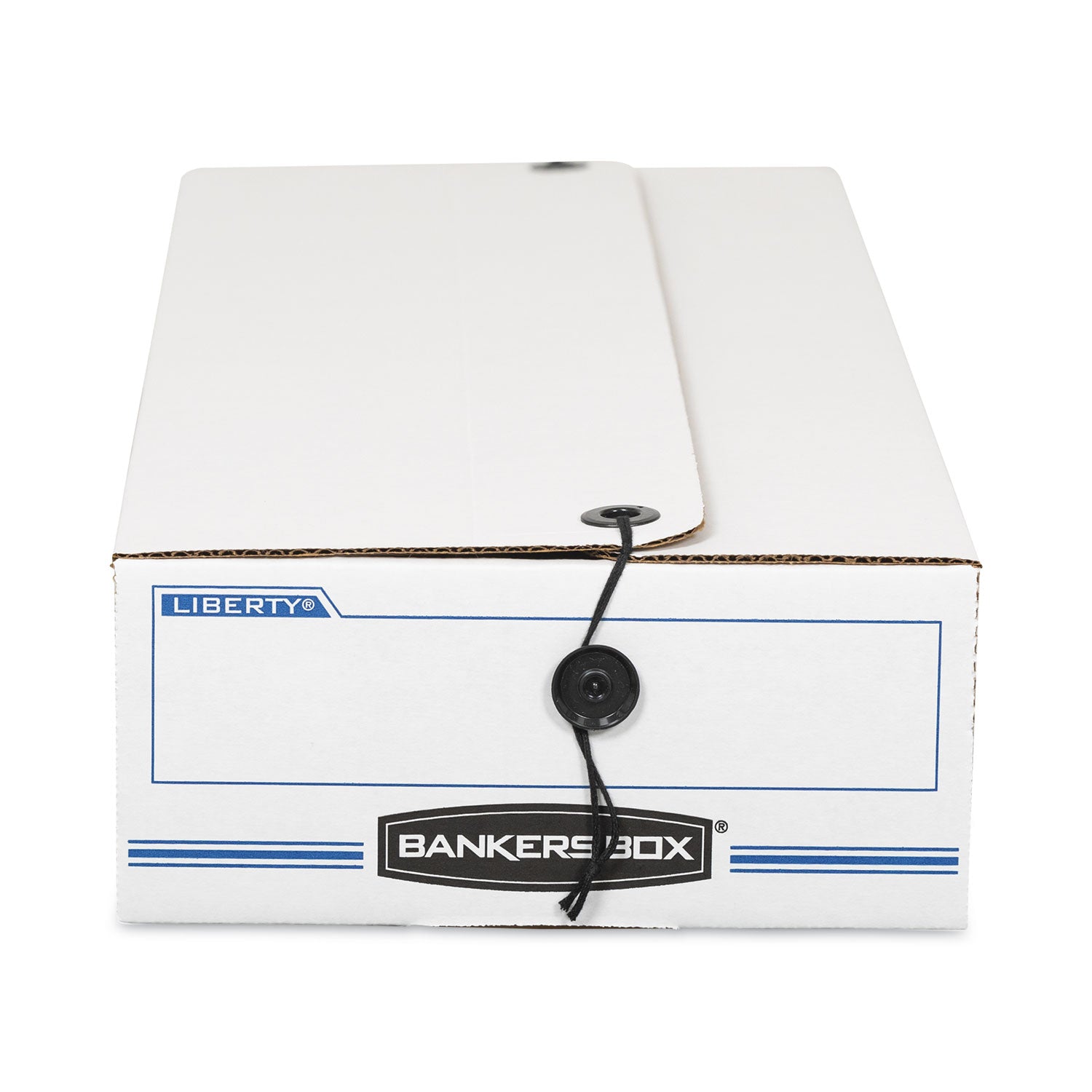 LIBERTY Check and Form Boxes, 9.25" x 15" x 4.25", White/Blue, 12/Carton - 