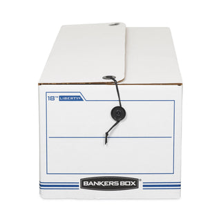 LIBERTY Check and Form Boxes, 9.75" x 23.75" x 6.25", White/Blue, 12/Carton - 