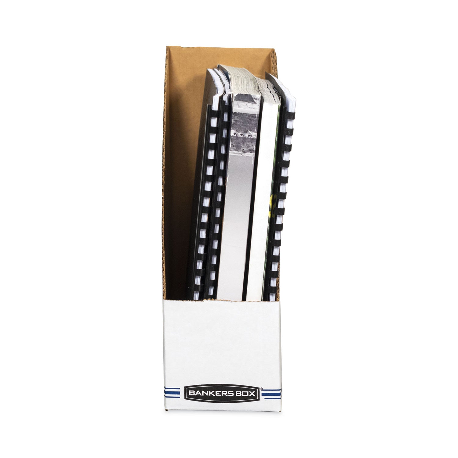 Stor/File Corrugated Magazine File, 4 x 9.25 x 11.75, White, 12/Carton - 