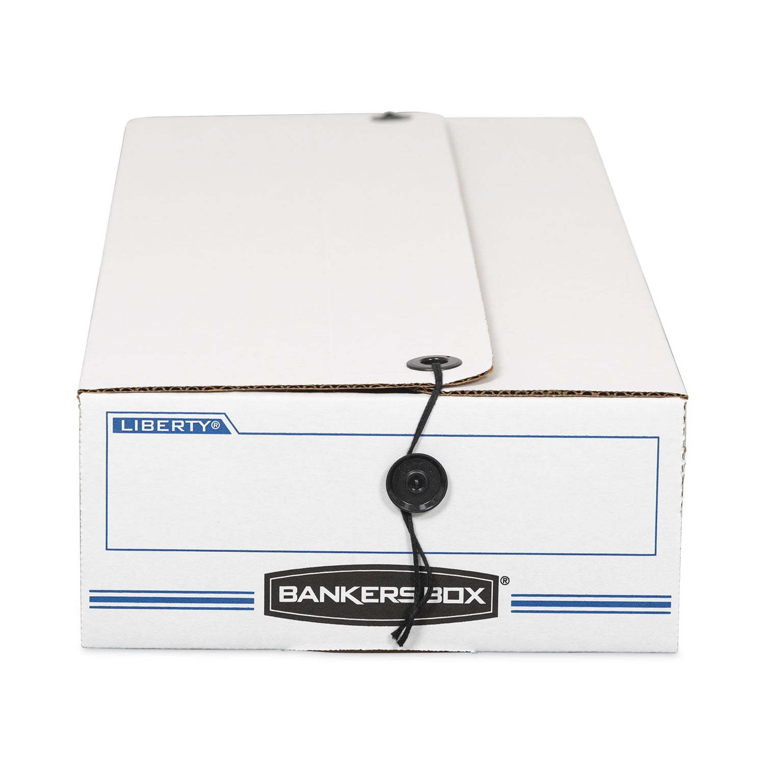 LIBERTY Check and Form Boxes, 9.25" x 23.75" x 4.25", White/Blue, 12/Carton - 