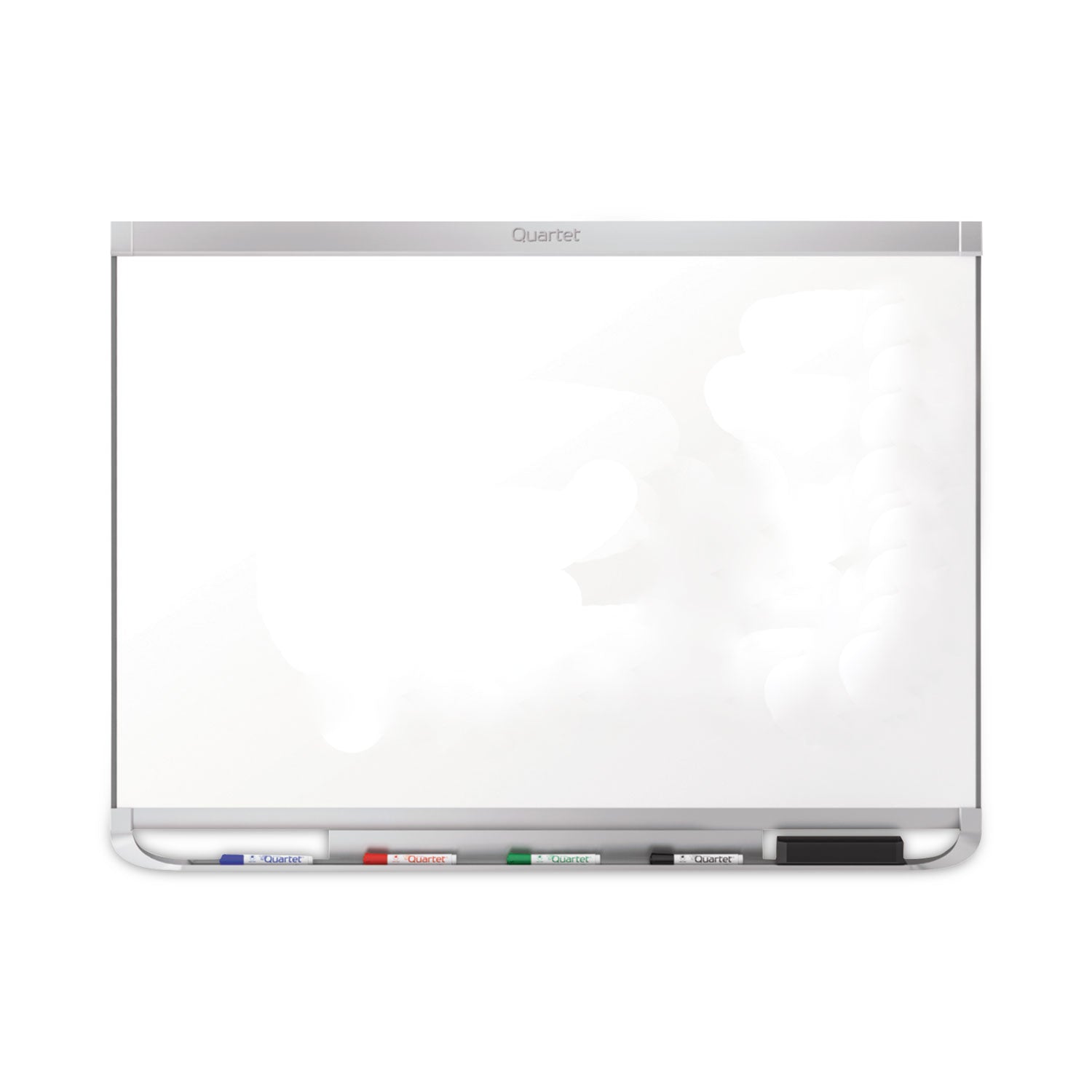 Prestige 2 DuraMax Magnetic Porcelain, 48 x 36, White Surface, Silver Aluminum/Plastic Frame - 