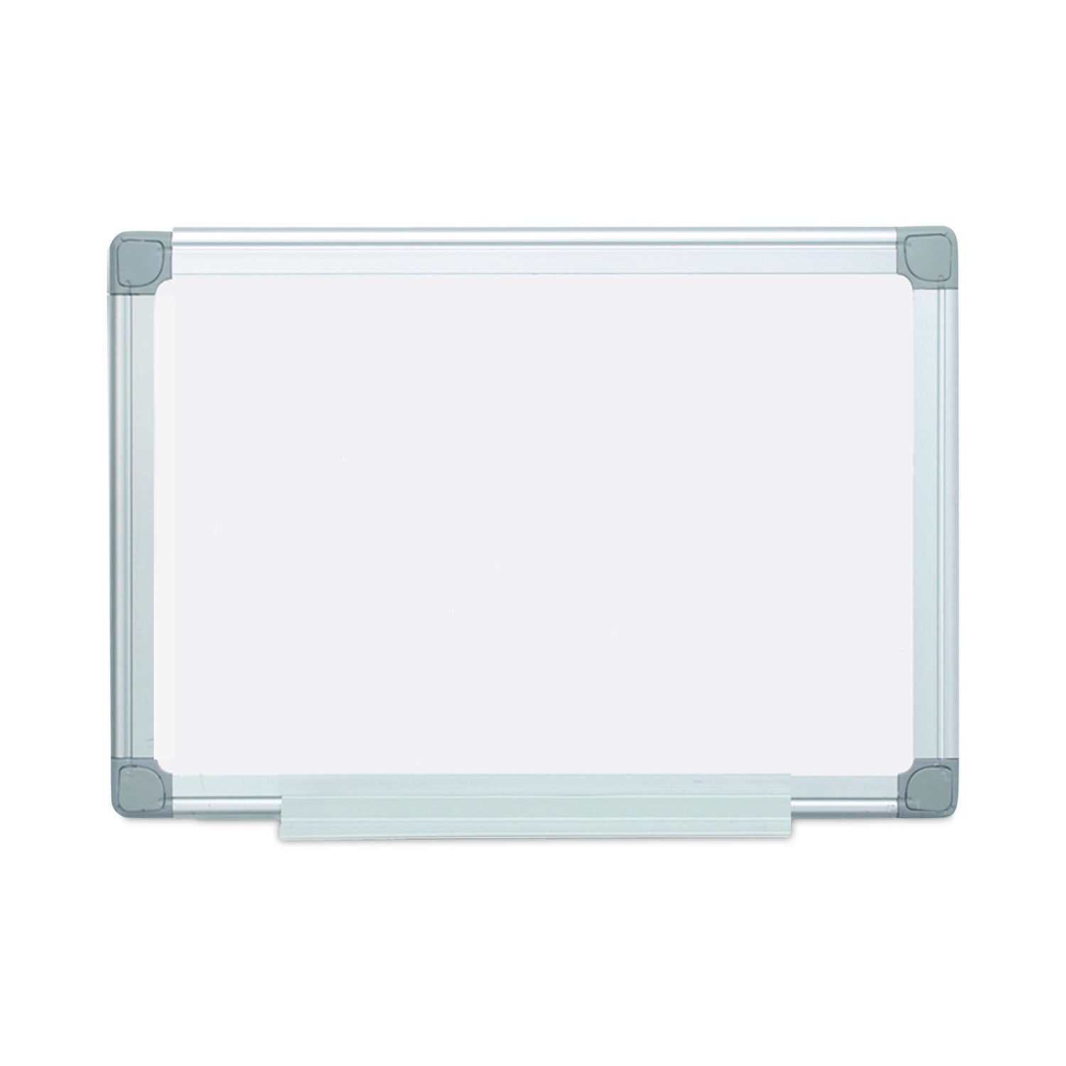 Earth Silver Easy-Clean Dry Erase Board, Reversible, 24 x 18, White Surface, Silver Aluminum Frame - 