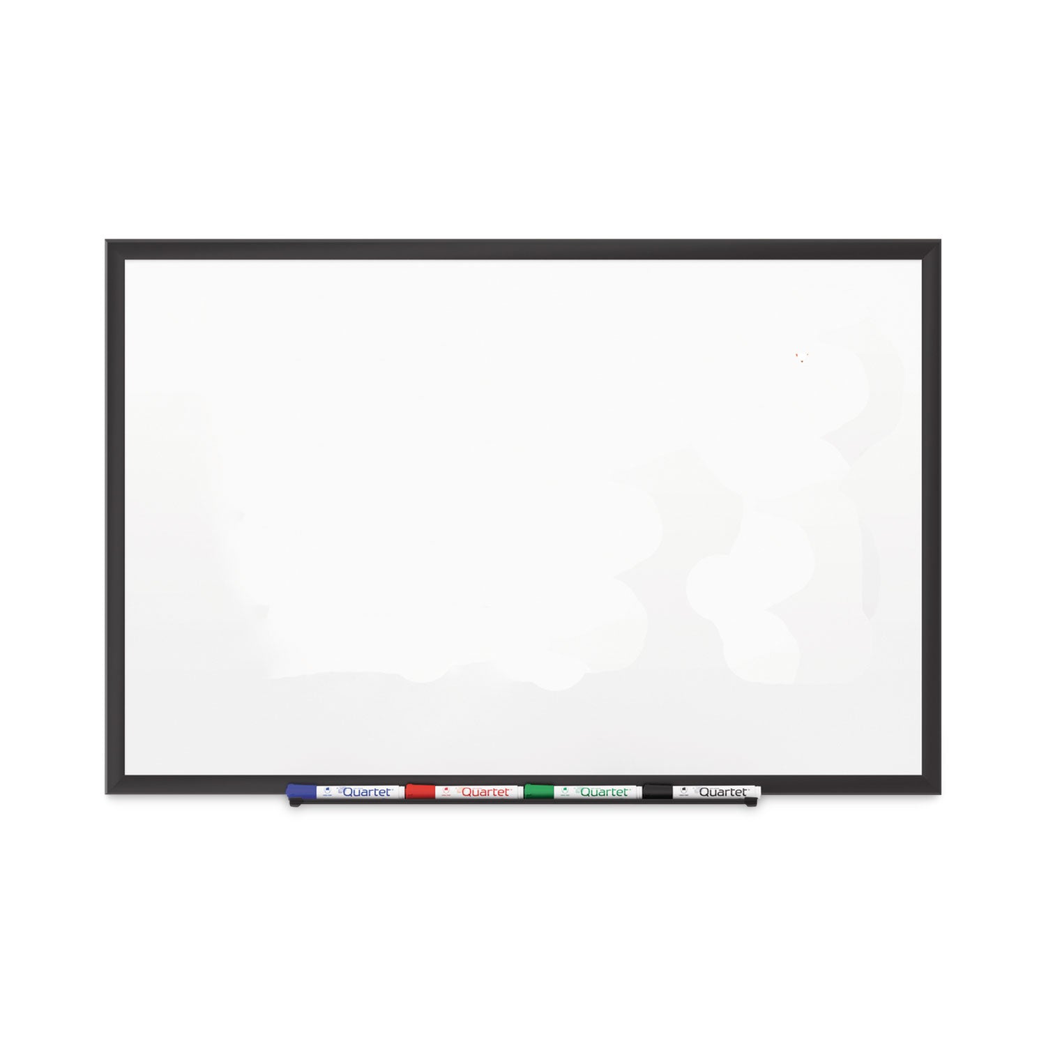 Classic Series Porcelain Magnetic Dry Erase Board, 36 x 24, White Surface, Black Aluminum Frame - 