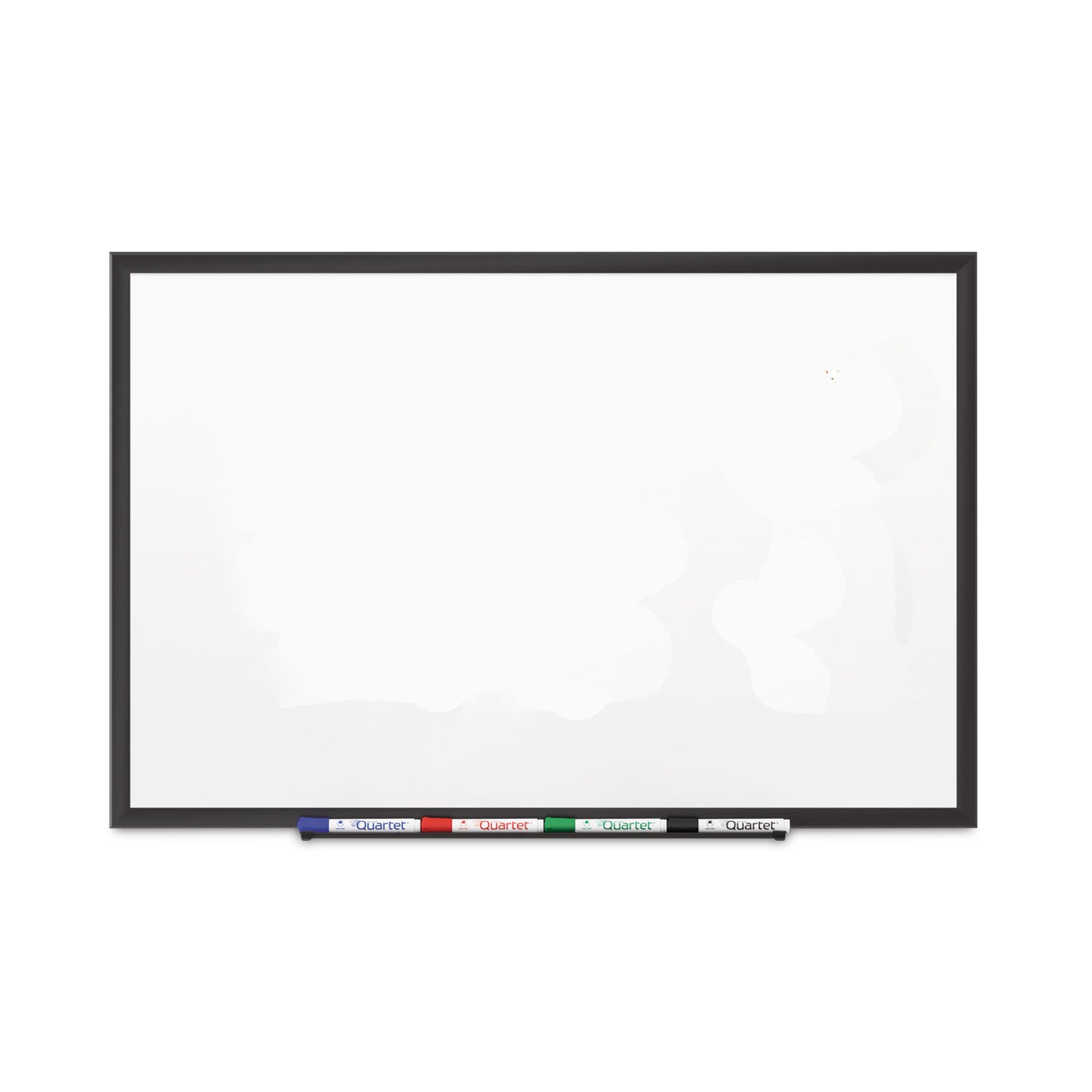 Classic Series Porcelain Magnetic Dry Erase Board, 48 x 36, White Surface, Black Aluminum Frame - 