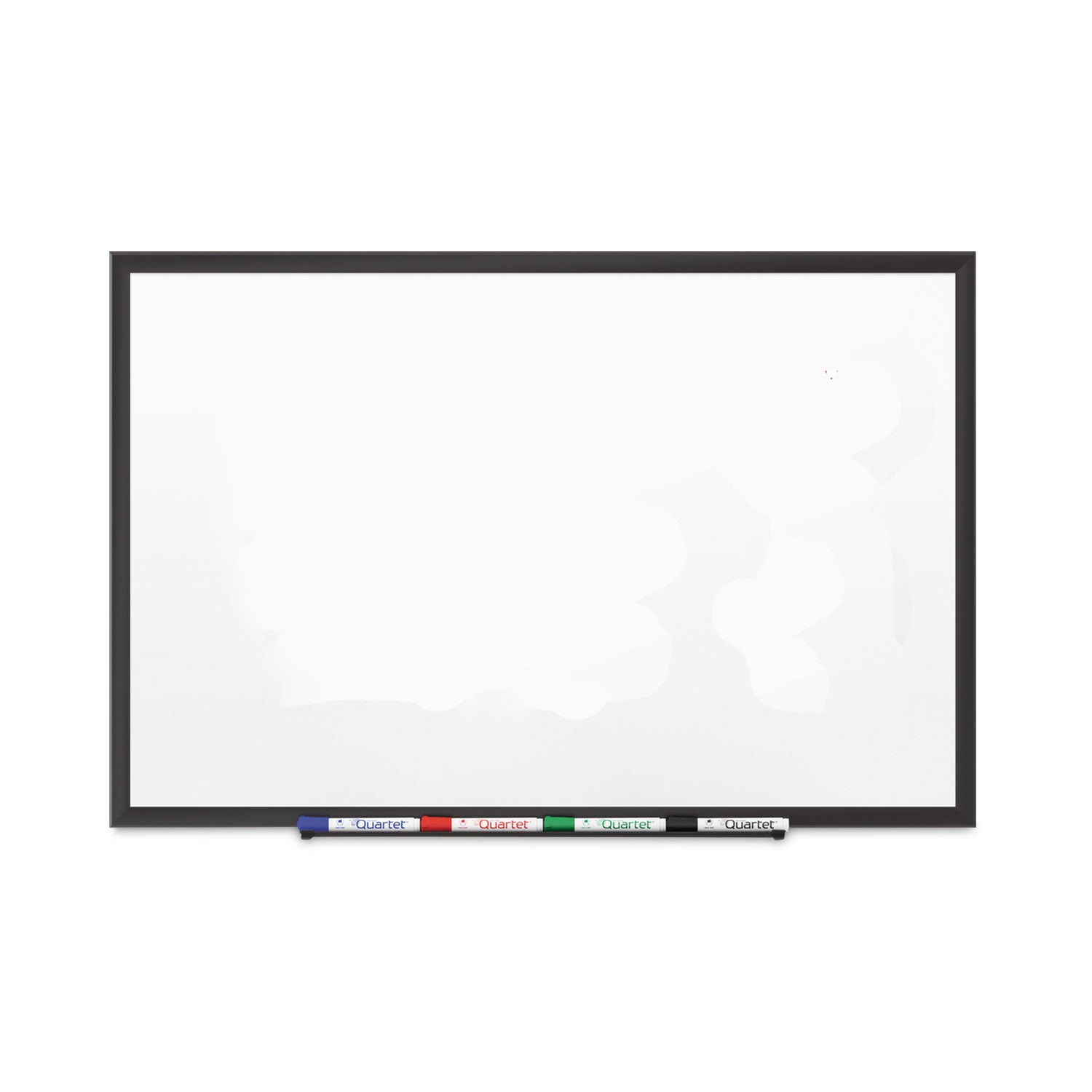 Classic Series Porcelain Magnetic Dry Erase Board, 60 x 36, White Surface, Black Aluminum Frame - 