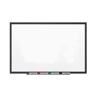 Classic Series Porcelain Magnetic Dry Erase Board, 60 x 36, White Surface, Black Aluminum Frame - 