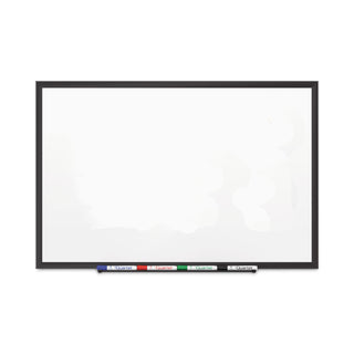 Classic Series Porcelain Magnetic Dry Erase Board, 72 x 48, White Surface, Black Aluminum Frame - 