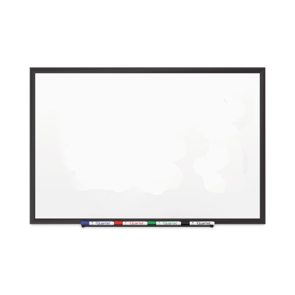 Classic Series Porcelain Magnetic Dry Erase Board, 96 x 48, White Surface, Black Aluminum Frame - 