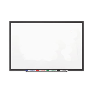 Classic Series Porcelain Magnetic Dry Erase Board, 96 x 48, White Surface, Black Aluminum Frame - 