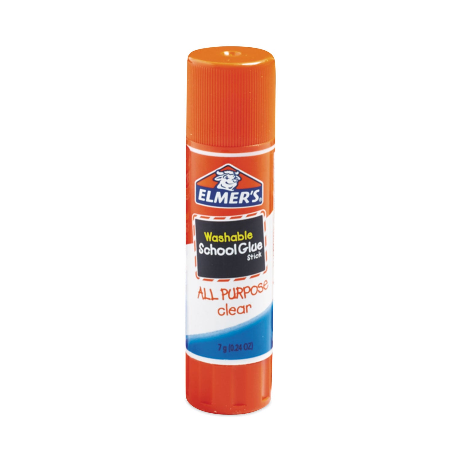 Washable School Glue Sticks, 0.24 oz, Applies and Dries Clear, 30/Box - 