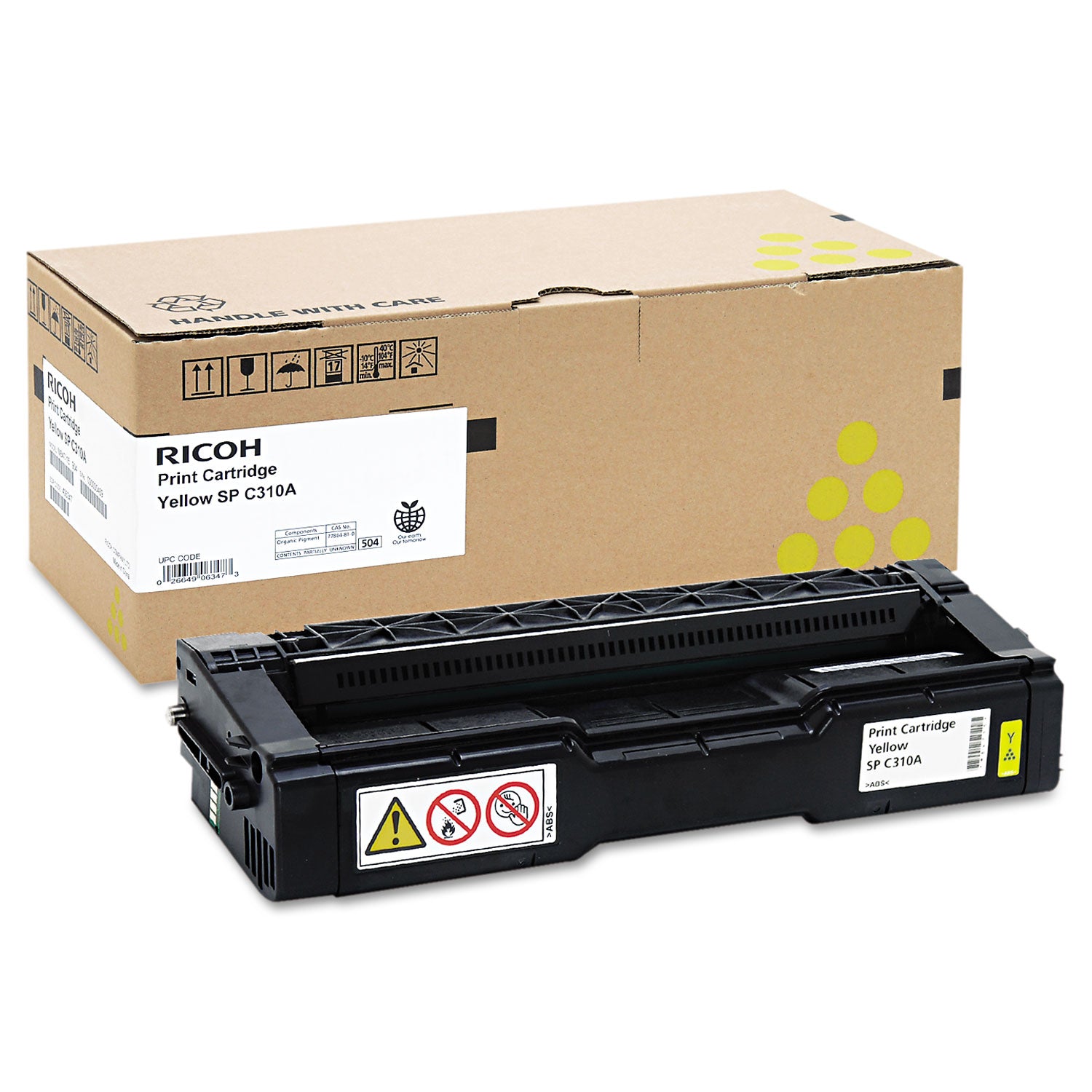406347 Toner, 2,500 Page-Yield, Yellow - 