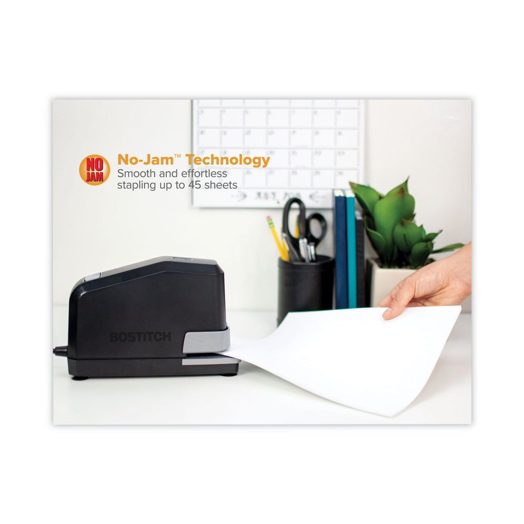 B8 Impulse 45 Electric Stapler, 45-Sheet Capacity, Black