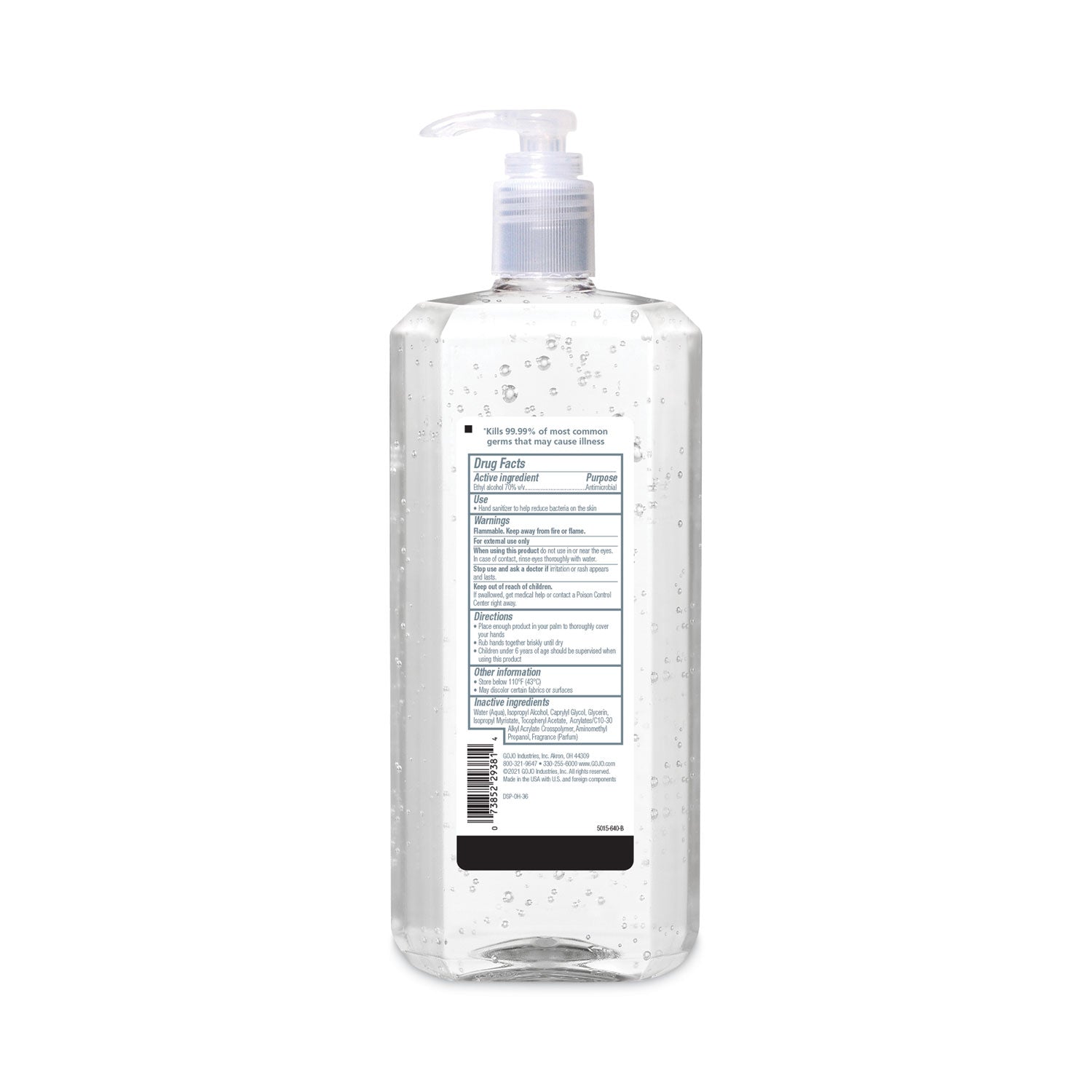 advanced-hand-sanitizer-refreshing-gel-15-l-pump-bottle-clean-scent-4-carton_goj501504ct - 7