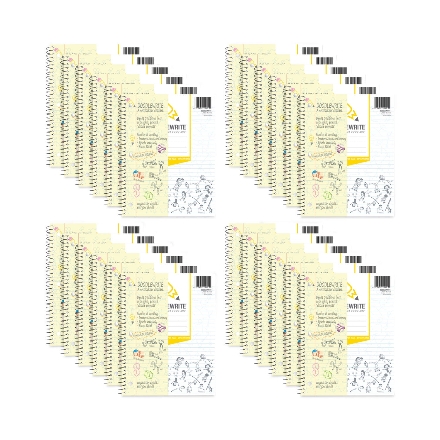 doodlewrite-notebooks-1-subject-wide-legal-rule-white-cover-50-sheets-24-carton-ships-in-4-6-business-days_roa11101cs - 2