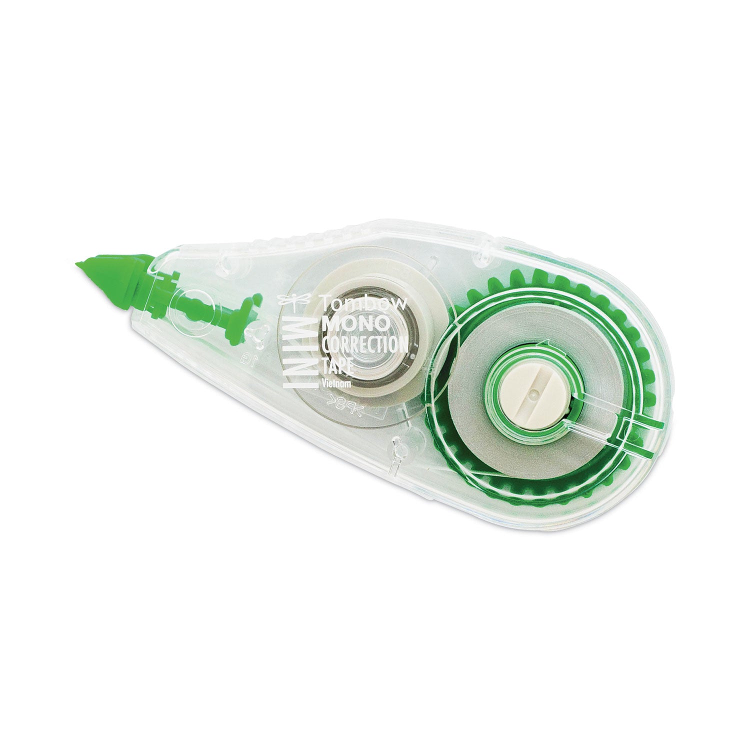 MONO Mini Correction Tape, Non-Refillable, Clear Applicator, 0.17" x 315", 10/Pack - 