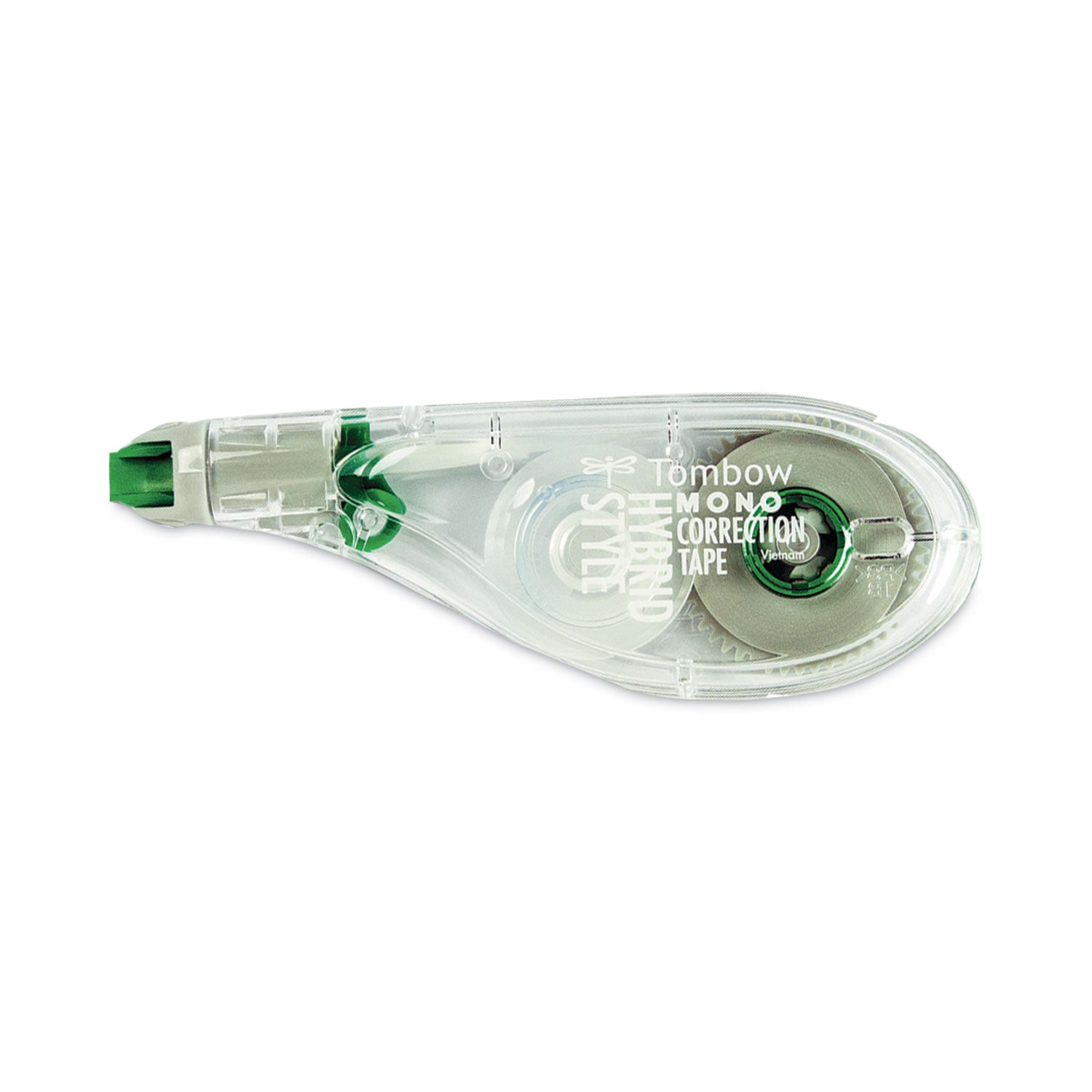 MONO Hybrid Style Correction Tape, Non-Refillable, Clear Applicator, 0.17" x 394", 10/Pack - 