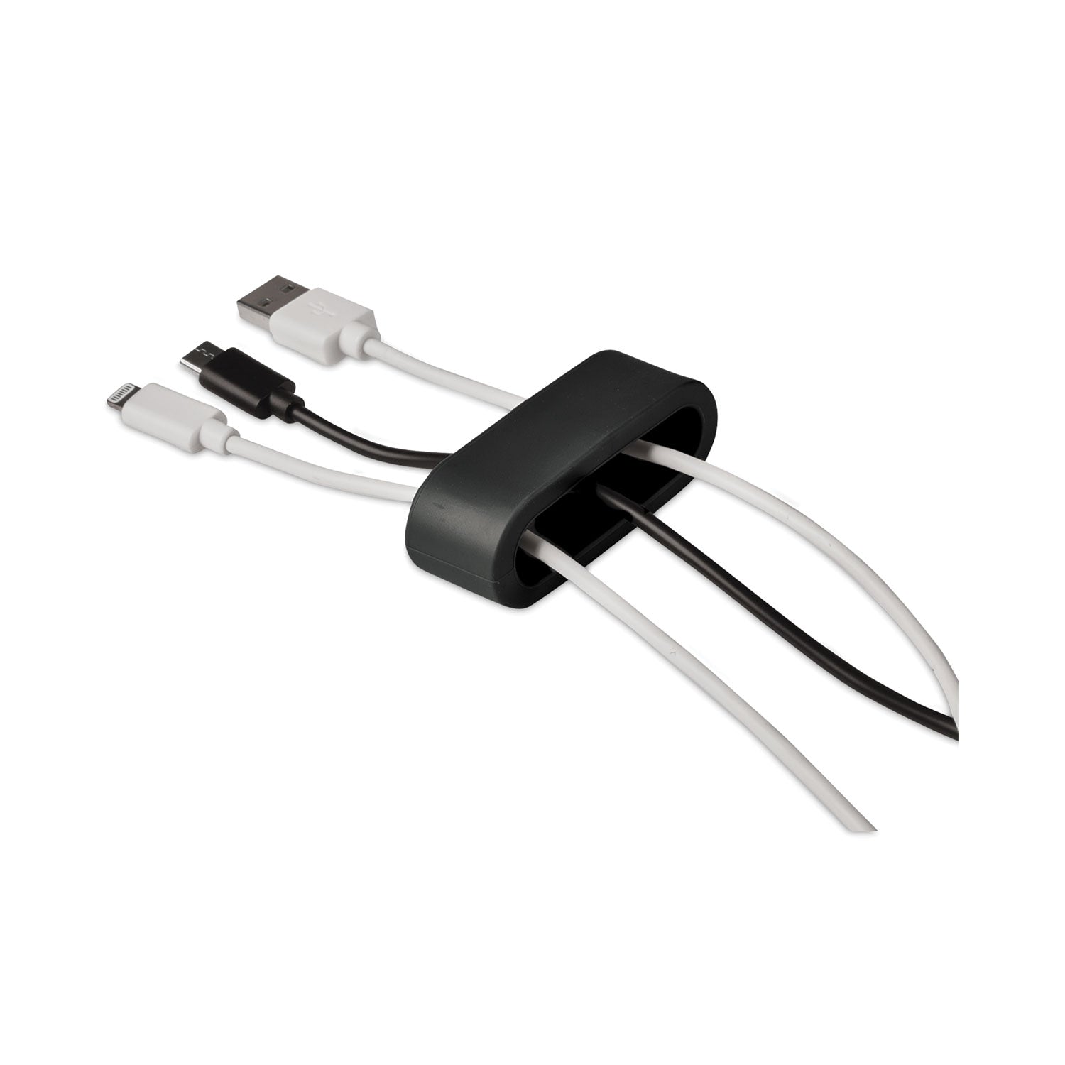 Multi Channel Cable Holder, 2" x 2", Black