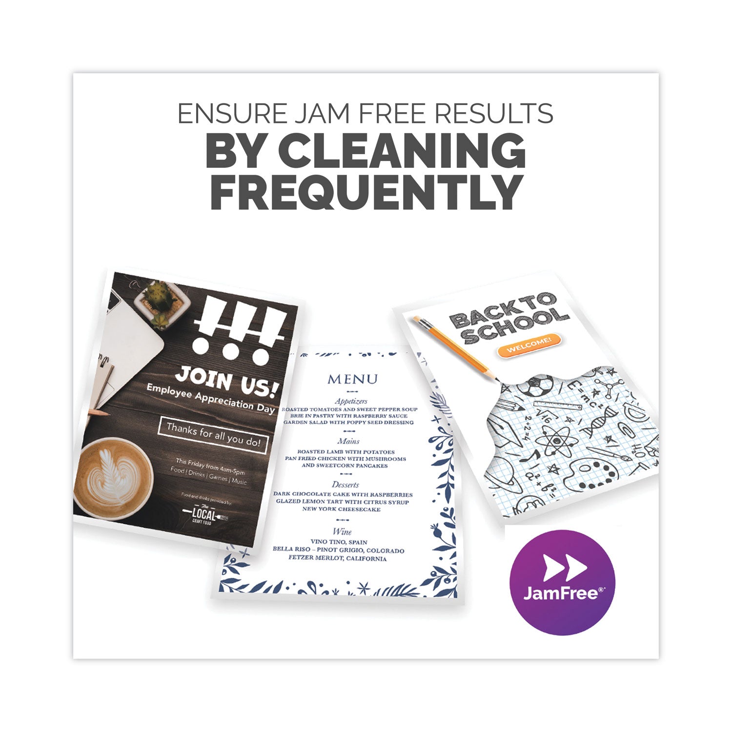 Laminator Cleaning Sheets, 3 to 10 mil, 8.5" x 11", White, 10/Pack - 