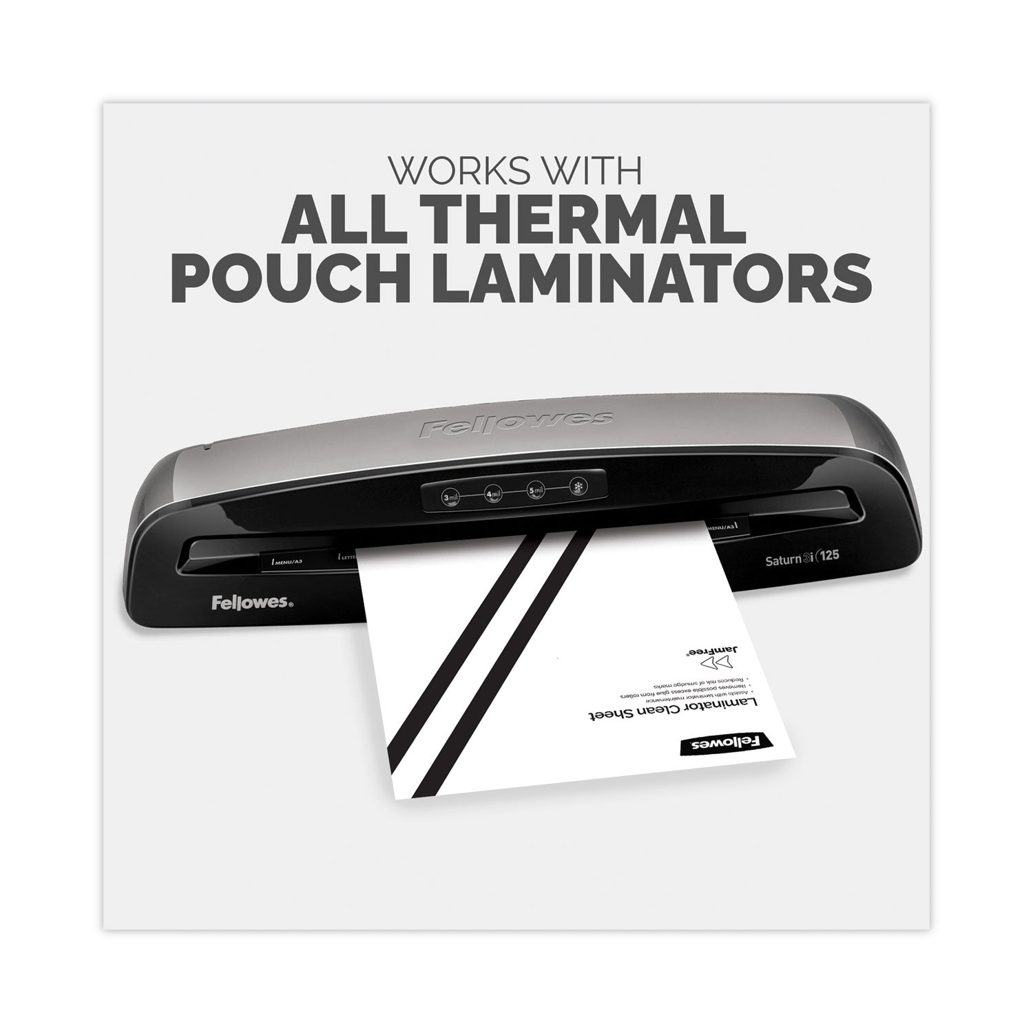 Laminator Cleaning Sheets, 3 to 10 mil, 8.5" x 11", White, 10/Pack