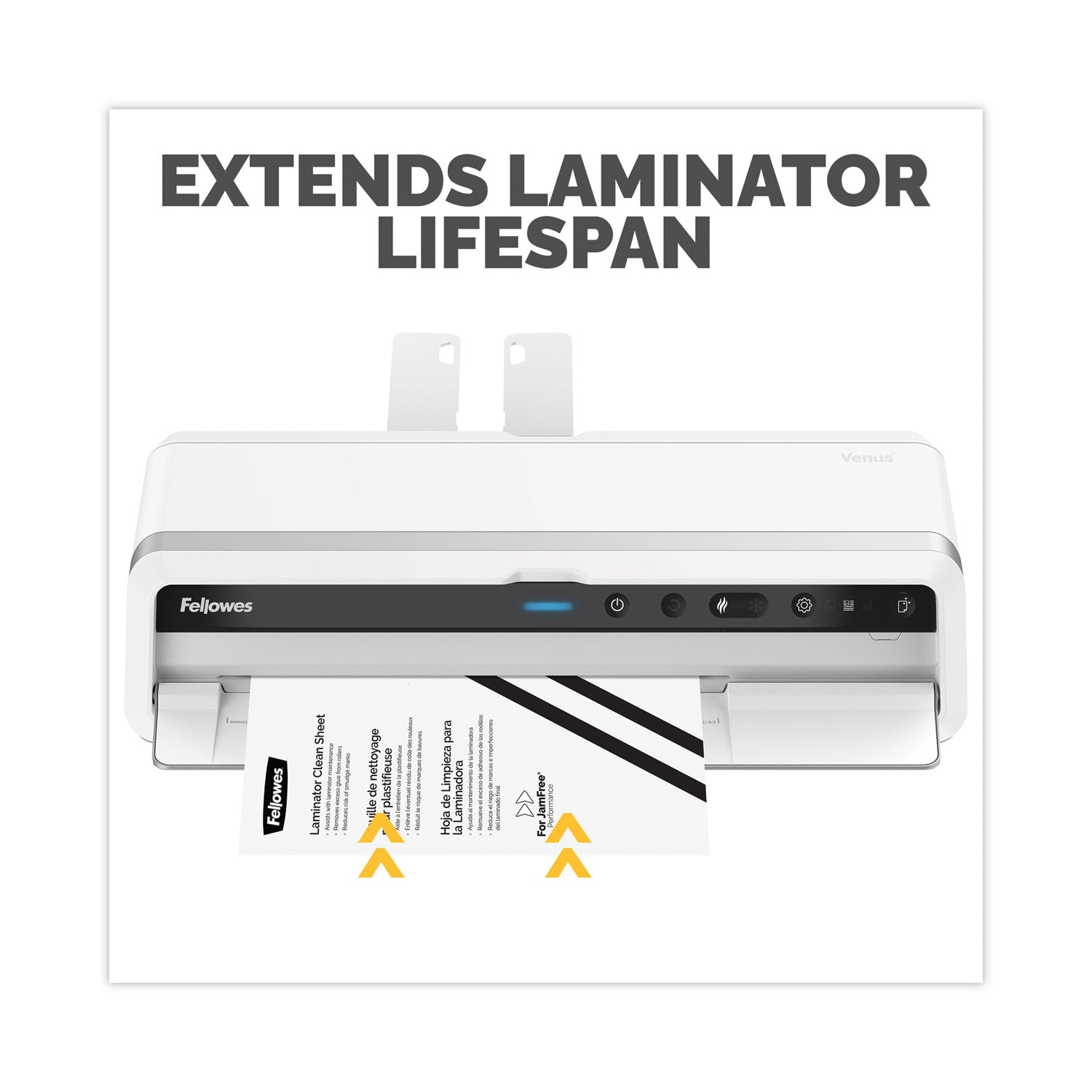 Laminator Cleaning Sheets, 3 to 10 mil, 8.5" x 11", White, 10/Pack