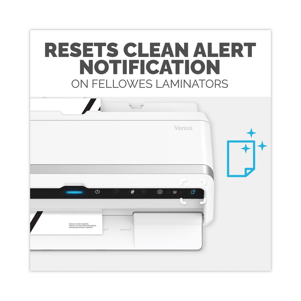 Laminator Cleaning Sheets, 3 to 10 mil, 8.5" x 11", White, 10/Pack - 