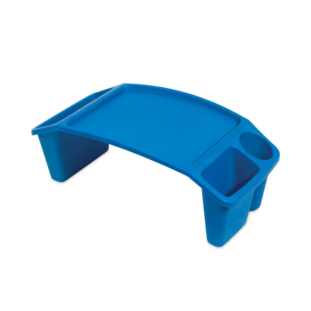 Antimicrobial Lap Desk, Rectangular, 23.35w x 12d x 8.53h, Blue