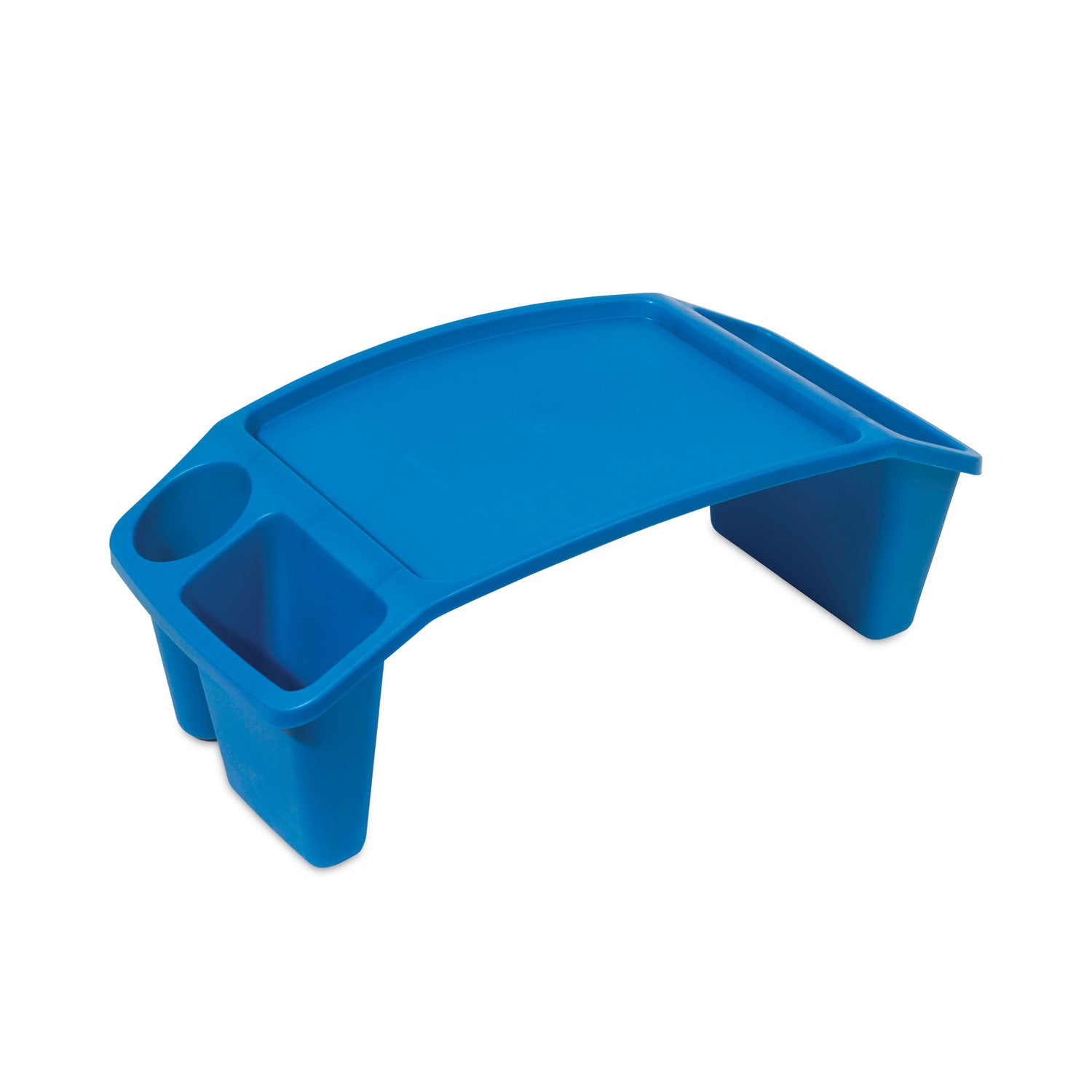 Antimicrobial Lap Desk, Rectangular, 23.35w x 12d x 8.53h, Blue