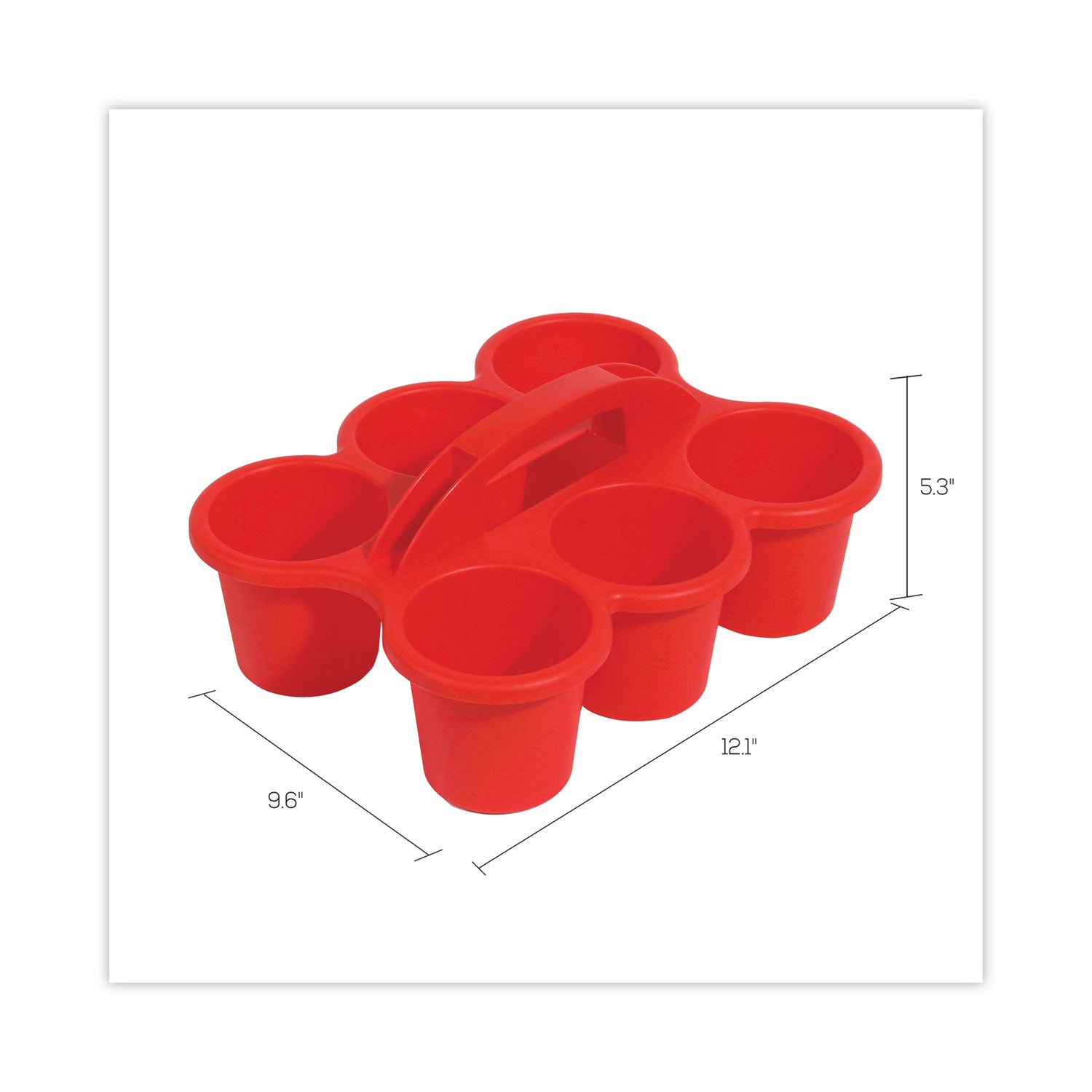 little-artist-antimicrobial-six-cup-caddy-red_def39509red - 3