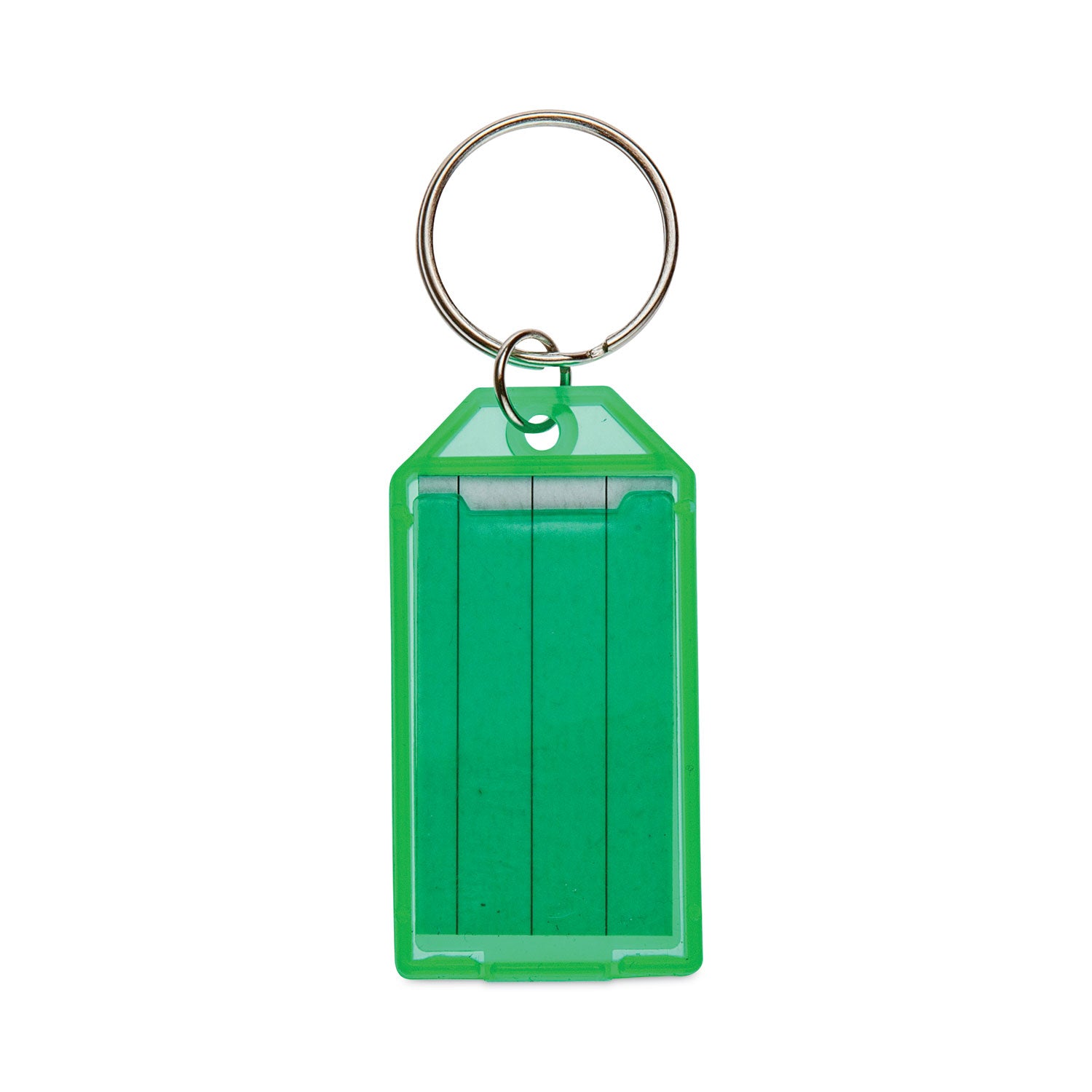 key-tags-metal-plastic-green-orange-purple-yellow-4-pack_cnk500135 - 4