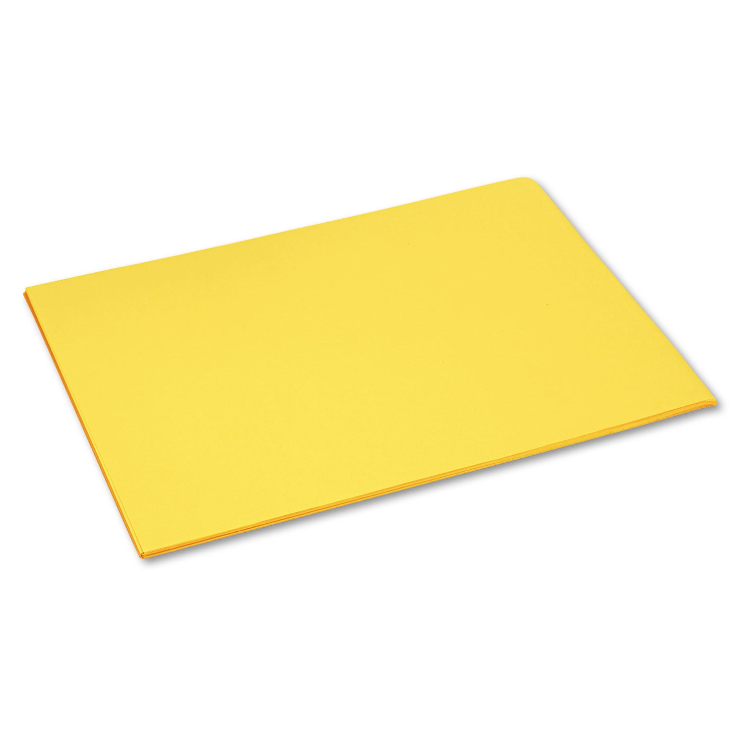 Tru-Ray Construction Paper, 76 lb Text Weight, 18 x 24, Yellow, 50/Pack - 