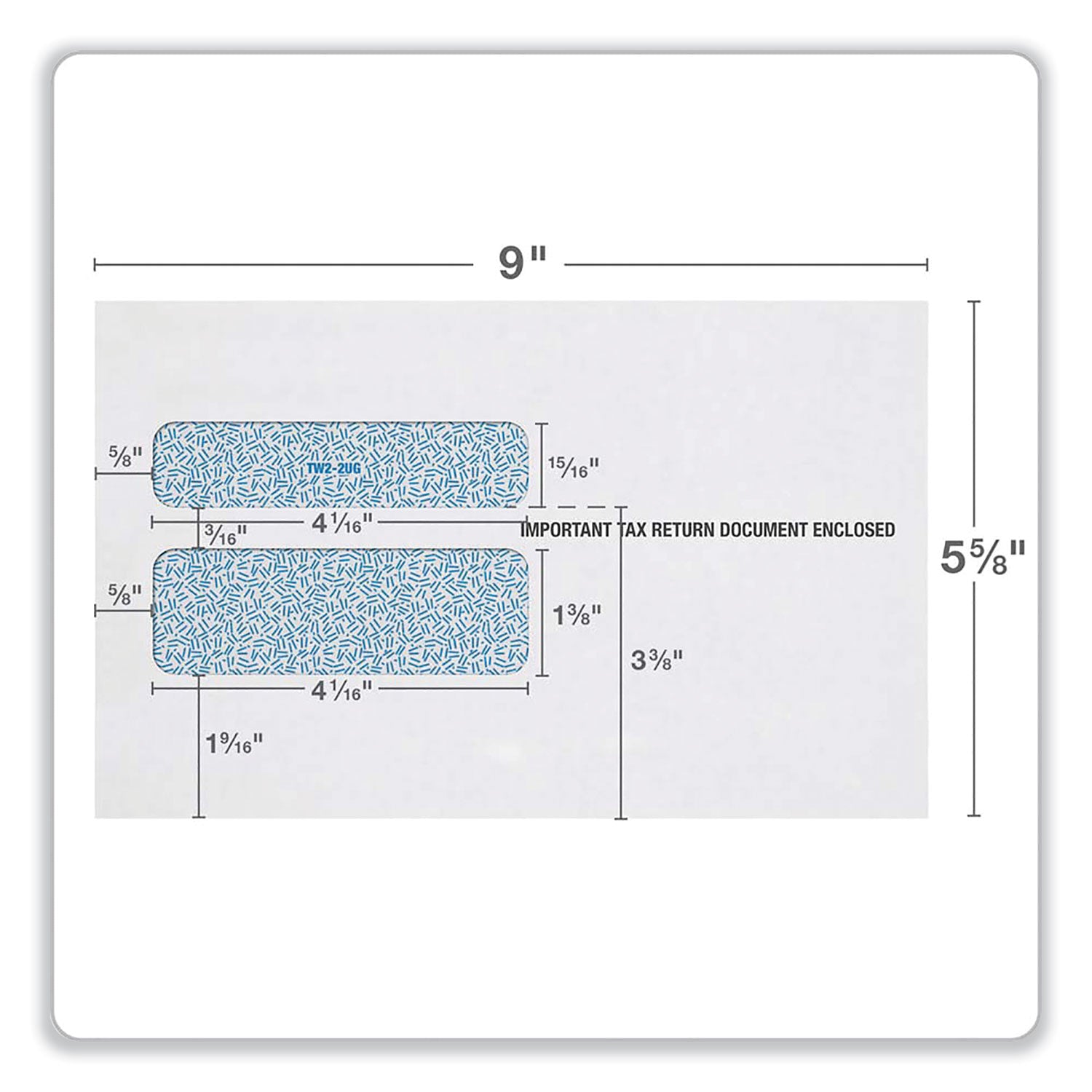 w-2-gummed-seal-double-window-envelopes-commercial-flap-gummed-closure-563-x-9-white-24-pack_top2219lsr - 2