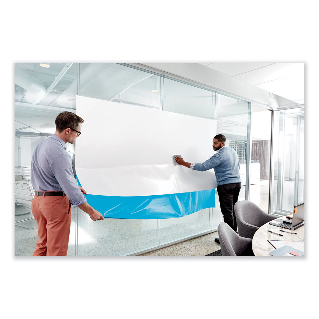 Dry Erase Surface with Adhesive Backing, 72 x 48, White Surface - 